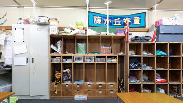 上手く活用できていない収納棚。