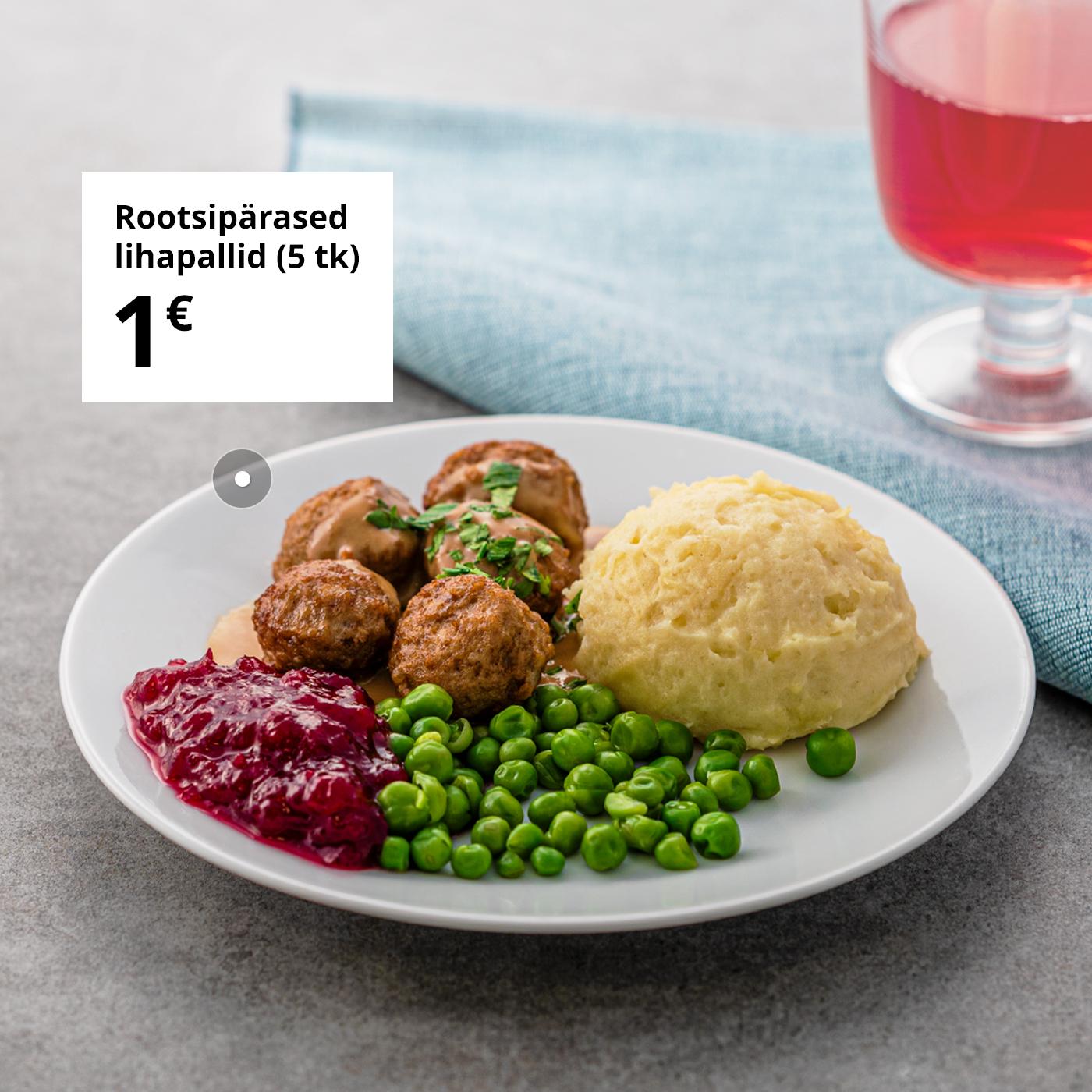 Külasta Rootsi restorani, kus kuni 12-aastased lapsed saavad nautida lihapalle vaid 1 € eest. Pakkumine kehtib 31. märtsini.