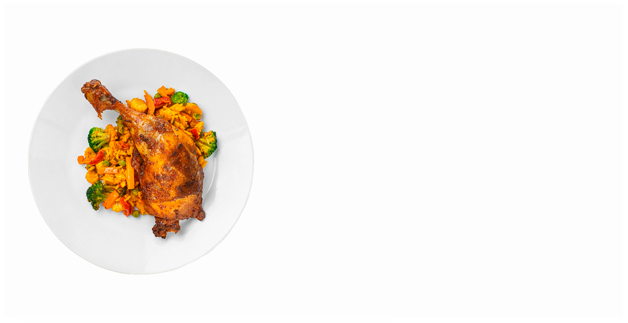 Kuřecí stehno, směs rýže se zeleninou