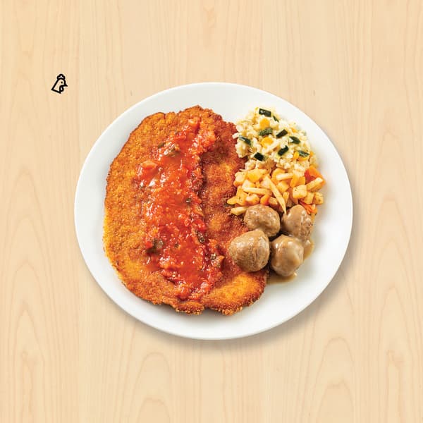 Kyckling milanese

Milanesa de pollo

$ 179

200g de milanesa con salsa de tomate, servida con 4PC de albóndigas de carne y pytt i panna.