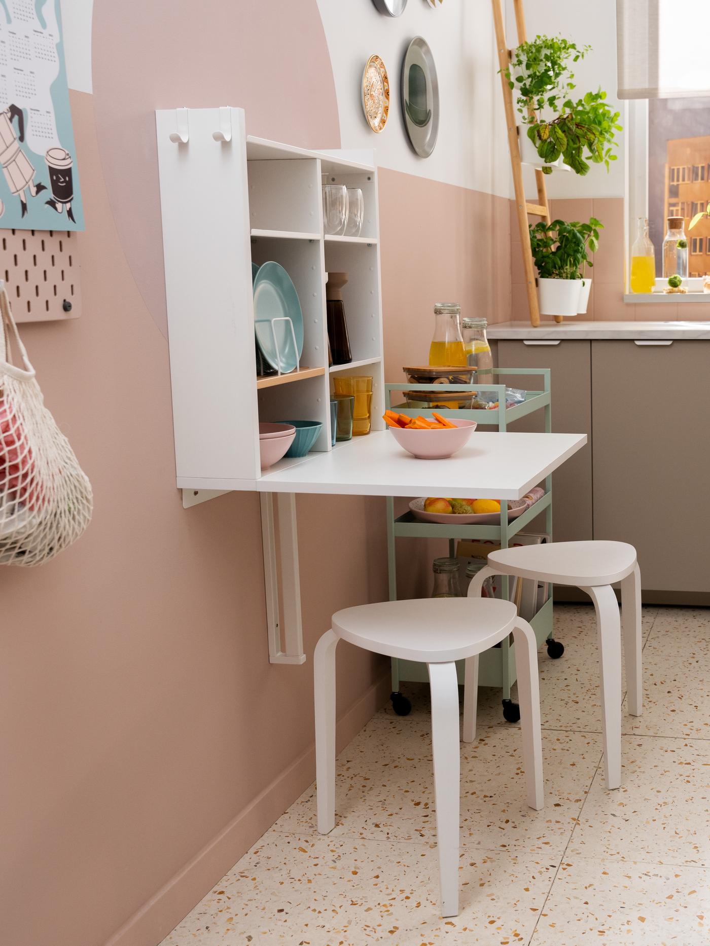 KYRRE Stołek, biały 