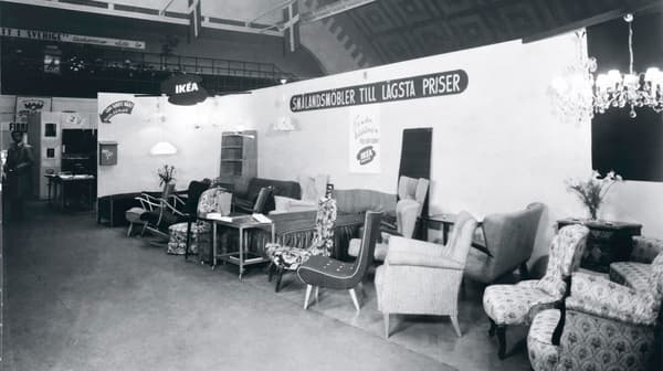 La primera sala de exhibición de IKEA en Älmhult.