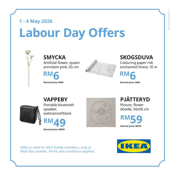 Labour day offers