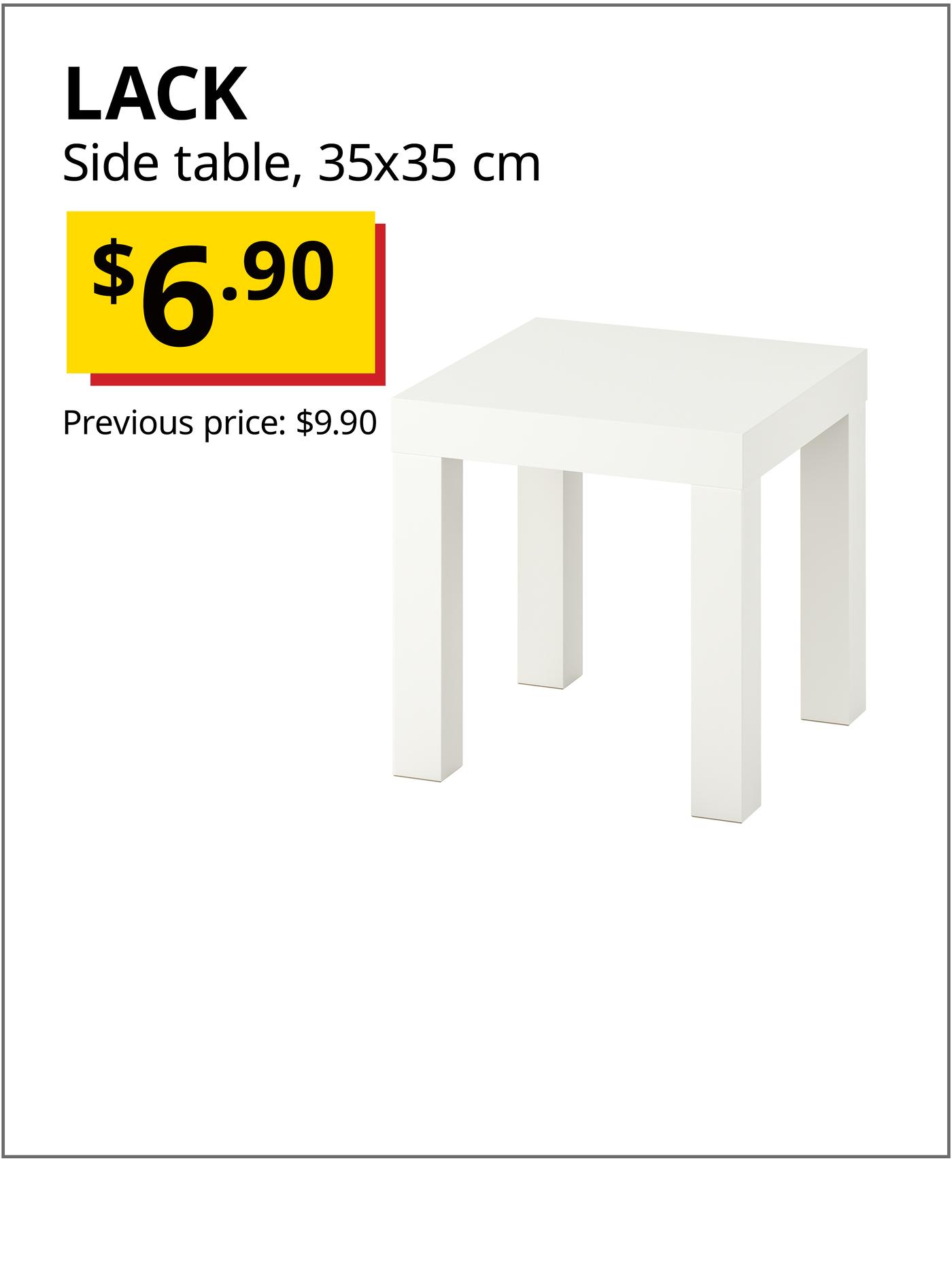 Lack side table, 35x35 cm