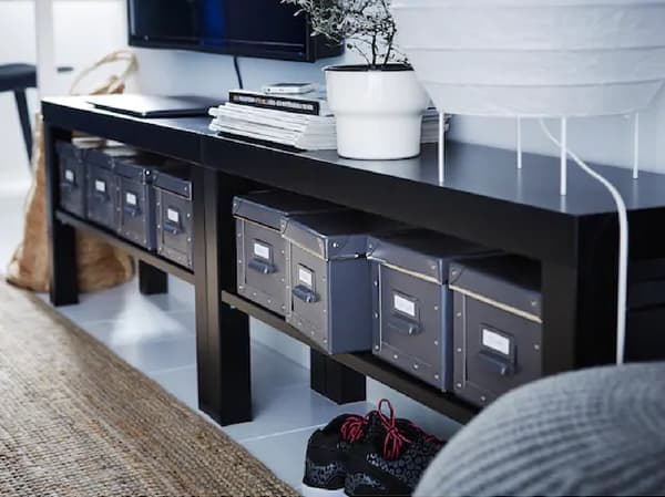 LACK TV bench, black, 90x26x45 cm