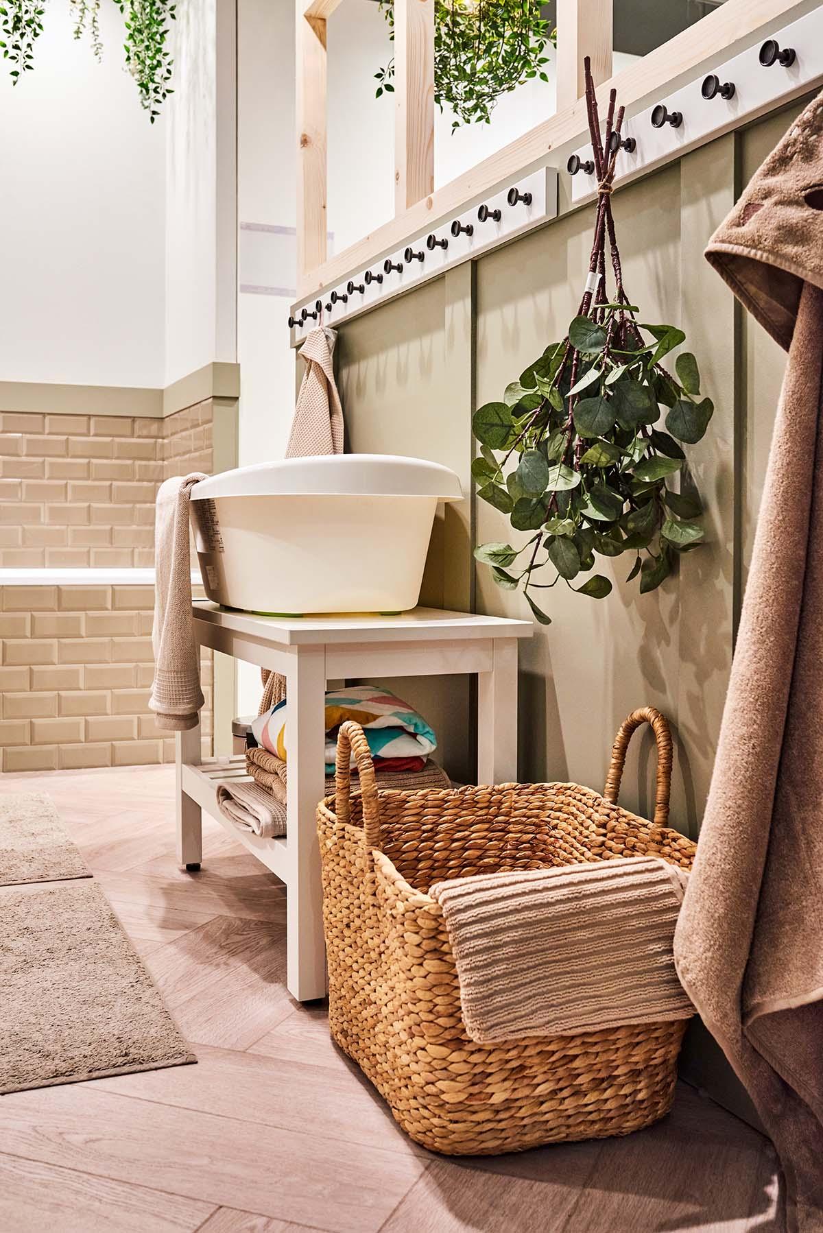 LÄTTSAM Wanienka, biały/zielony