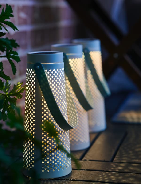 Lámpadas LED para a terraza