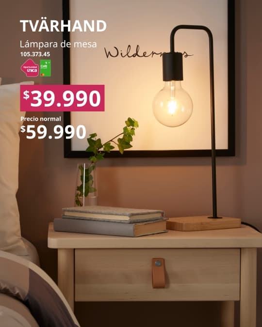 Lámpara de mesa TVARHAND con precio especial con CMR