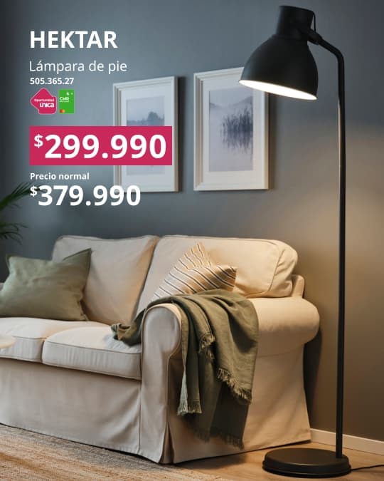 Lámpara de pie HEKTAR con precio especial con CMR