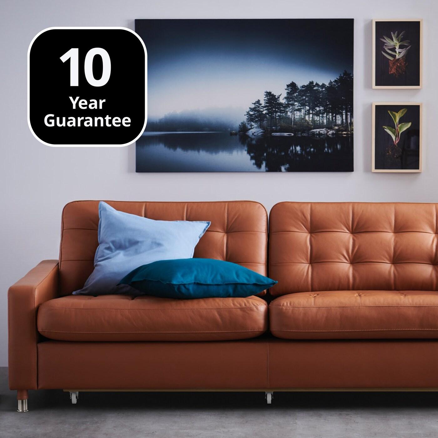 LANDSKRONA golden brown sofa