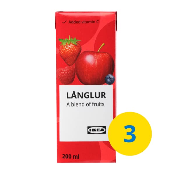 LÅNGLUR fruit smoothie.