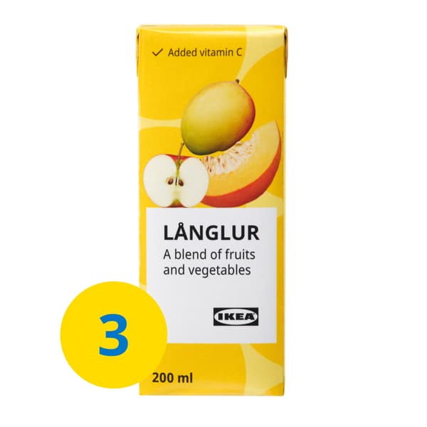 LÅNGLUR ovocno-zeleninové smoothie.