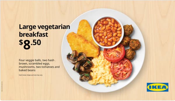 large veg breakfast