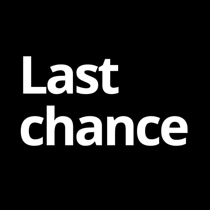 Last chance banner
