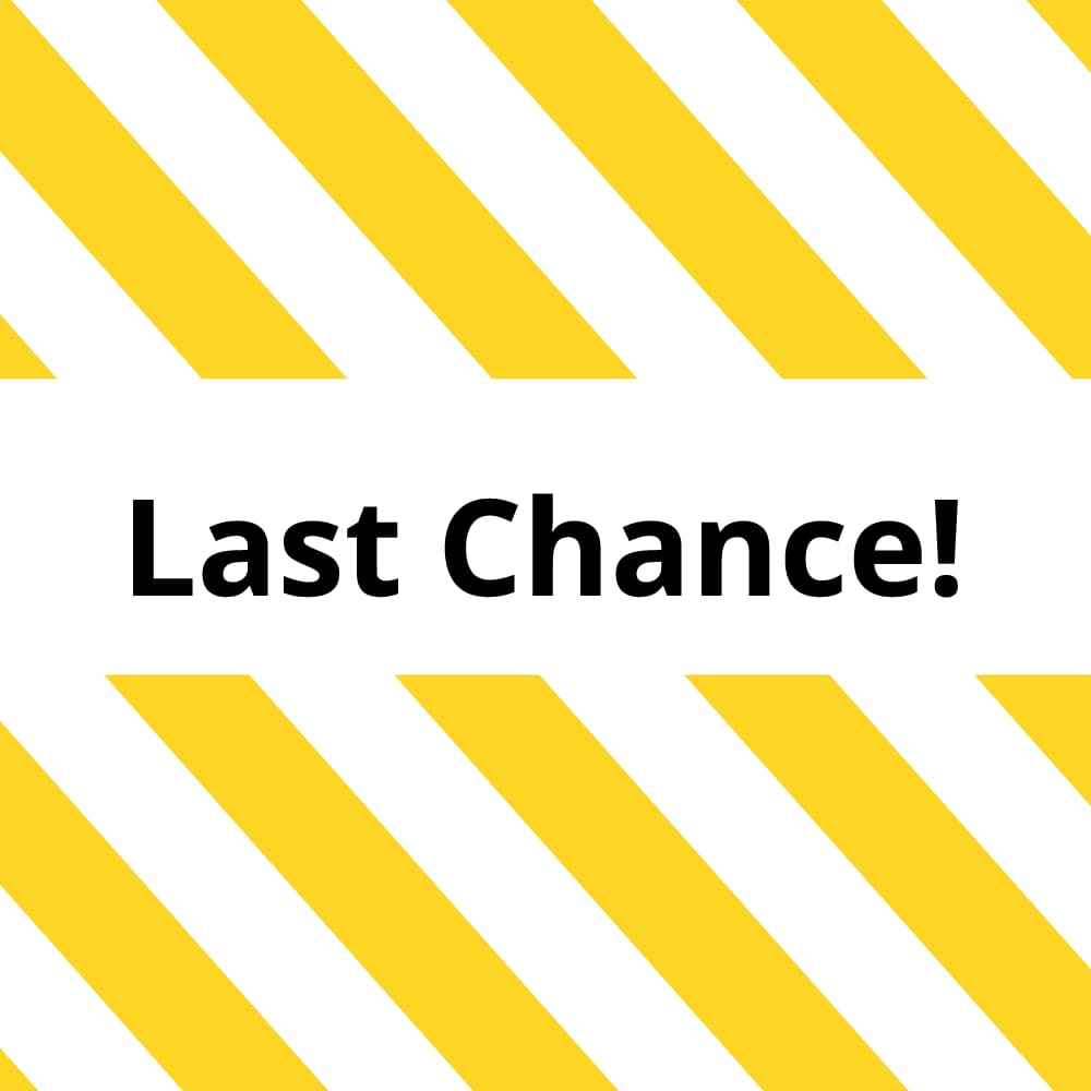 last chance to buy