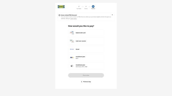 Lastly, finalize your payment. Payment methods include credit or debit cards, GCash, and over-the-counter (OTC) payments. Learn more about Finance options.