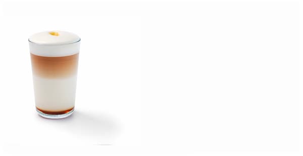 latté s příchutí
