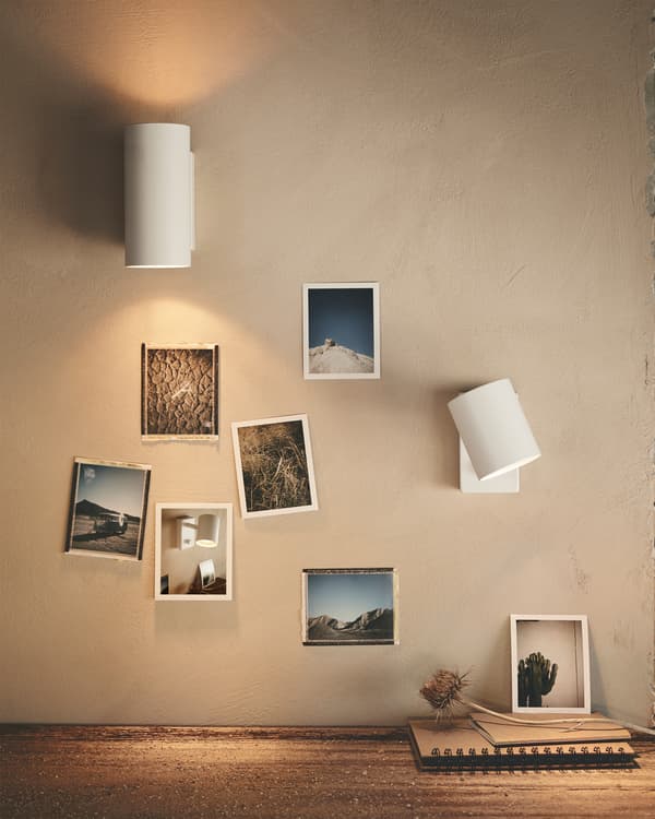 Le lampade da parete NYMÅNE, dal design intramontabile, ti offrono una luce diretta, ideale per leggere, oppure una luce d’ambiente, più generale - IKEA