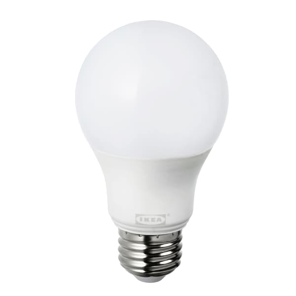 LED bulb E26 806 lumen wireless dimmable warm white/globe opal white