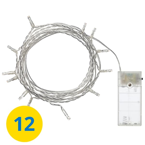 LEDFYR LED lighting chain with 12 lights.