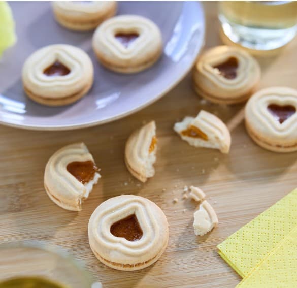 Lemon cookies on a plate