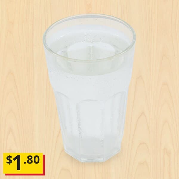 Lemon nordic fruit drink, with price tag $1.80 marked as breath-taking item