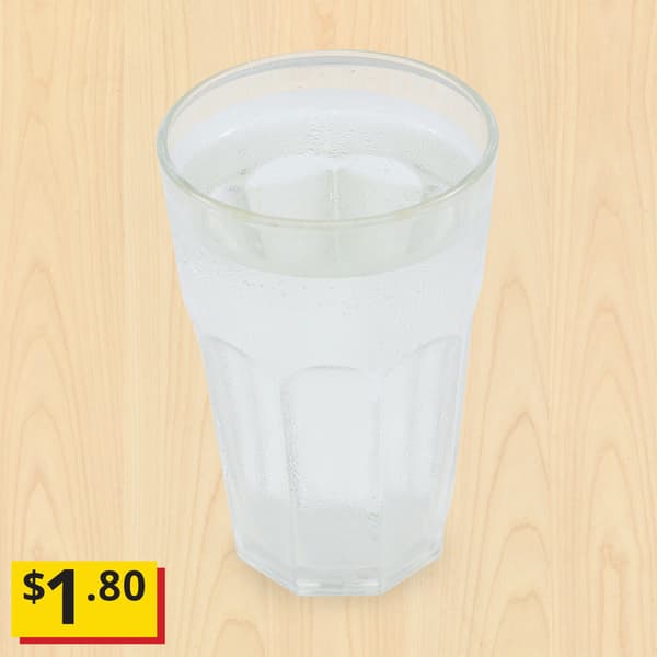 Lemon nordic fruit drink, with price tag $1.80 marked as breath-taking item