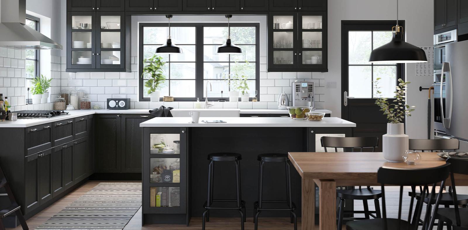 Black Kitchen LERHYTTAN Series IKEA