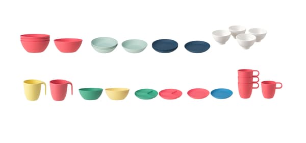 Les assiettes, bols et tasses HEROISK et TALRIKA