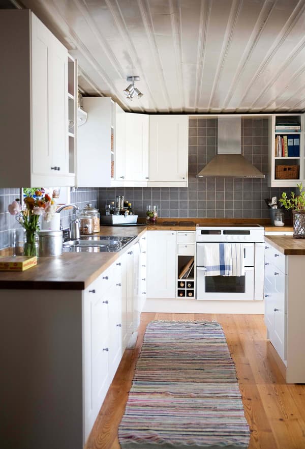 Les rayures sont un motif de base dans les textiles de style rustique.