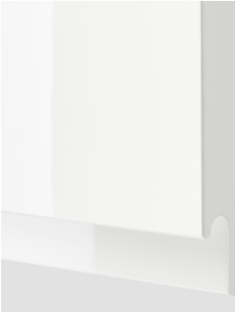 Lesklá bílá dvířka VOXTORP