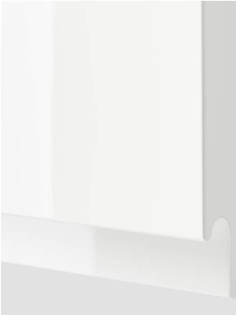 Lesklá bílá dvířka VOXTORP