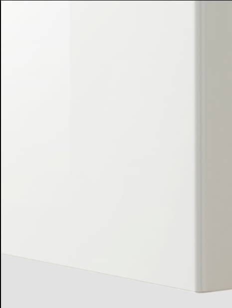 Lesklé biele dvierka RINGHULT
