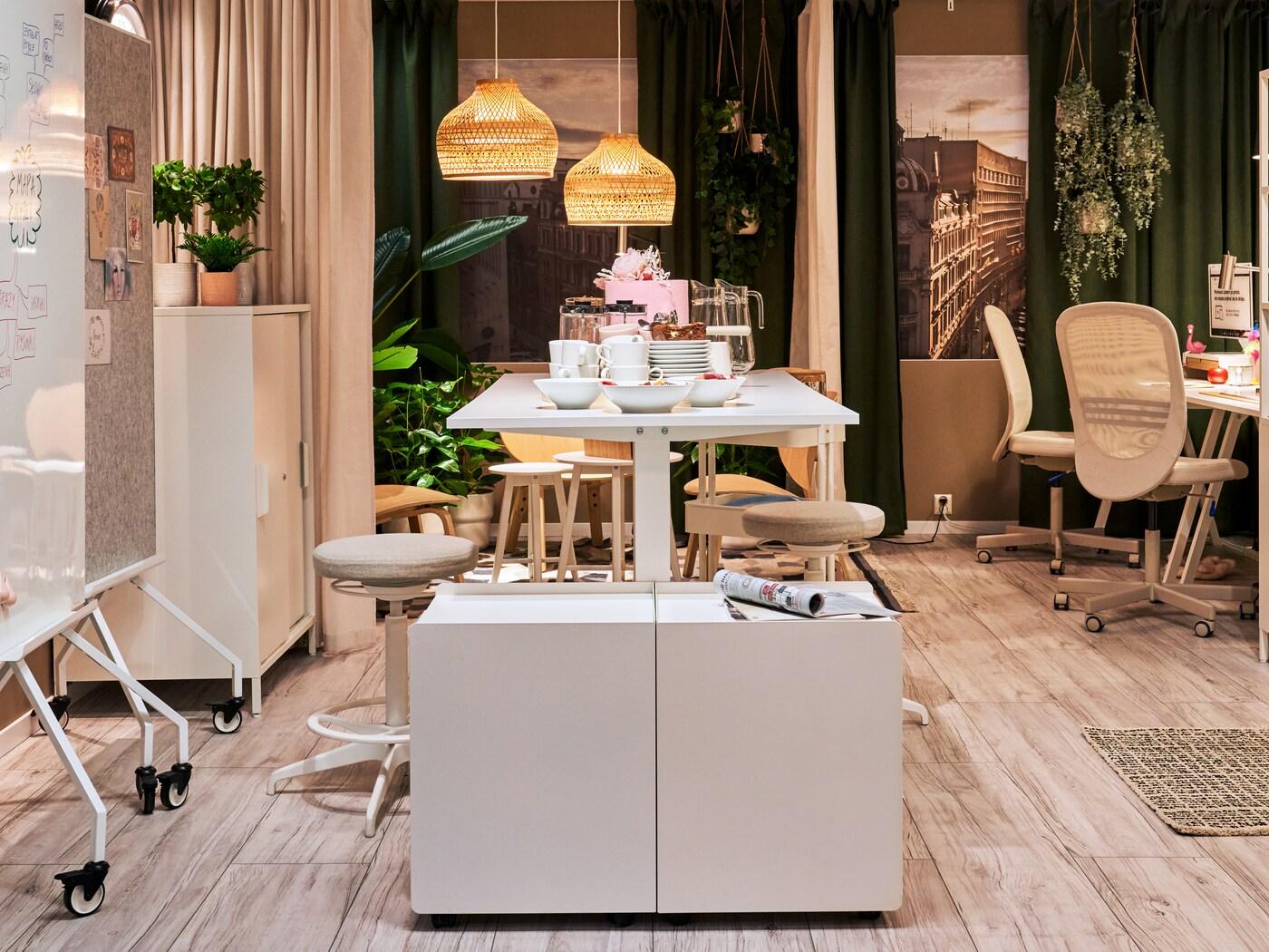 LIDKULLEN Stołek do siedzenia/stania, Gunnared beżowy