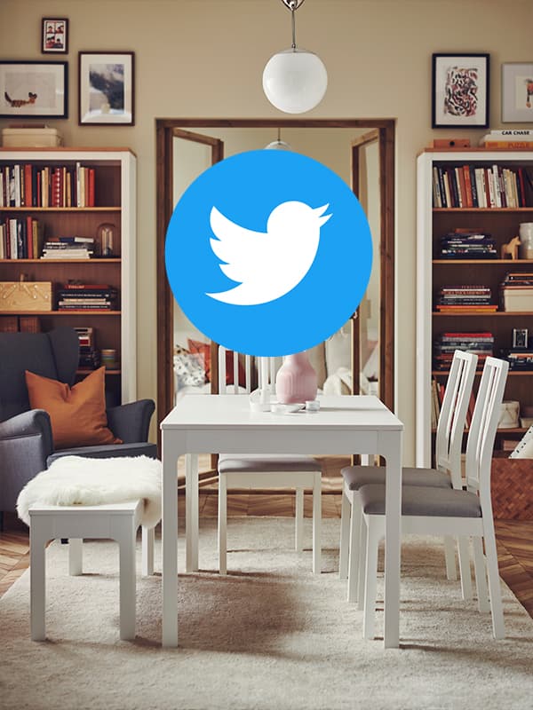 Lien vers le compte Twitter de IKEA Canada