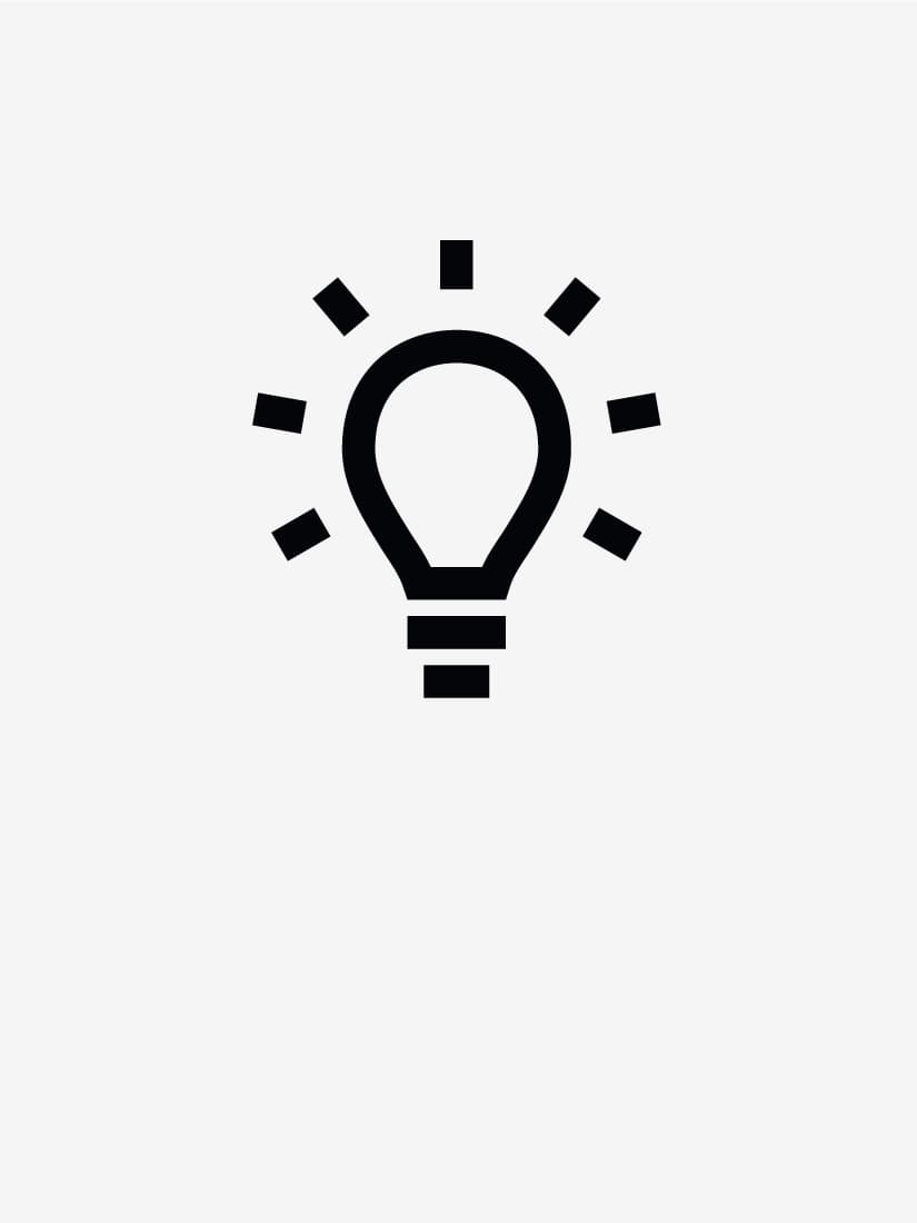 Lighting solutions icon.
