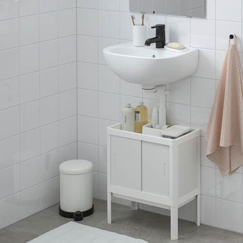 LILLTJÄRN
Wash-basin base cabinet w 2 doors,
white, 44x50x25 cm