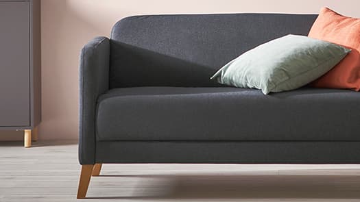 LINANÄS grå soffa. 