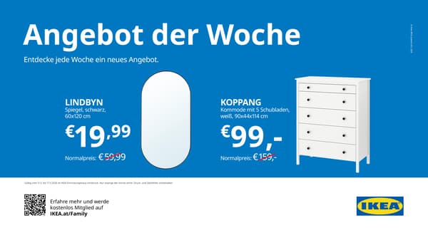 Lindbyn Spiegel für 19.99€ statt 59.99€ und Kopfang Kommode für 99€ statt 159€