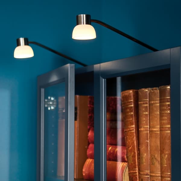 LINDSHULT LED cabinet lighting, nickel-plated