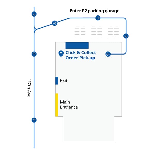 Line drawing map of IKEA Miami
