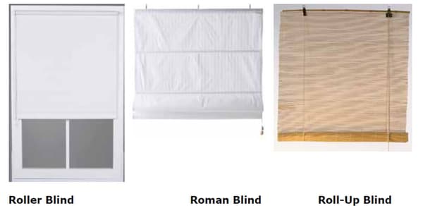 Linking to the IKEA Roller Blinds, Roman Blinds and Roll-up blinds recall page