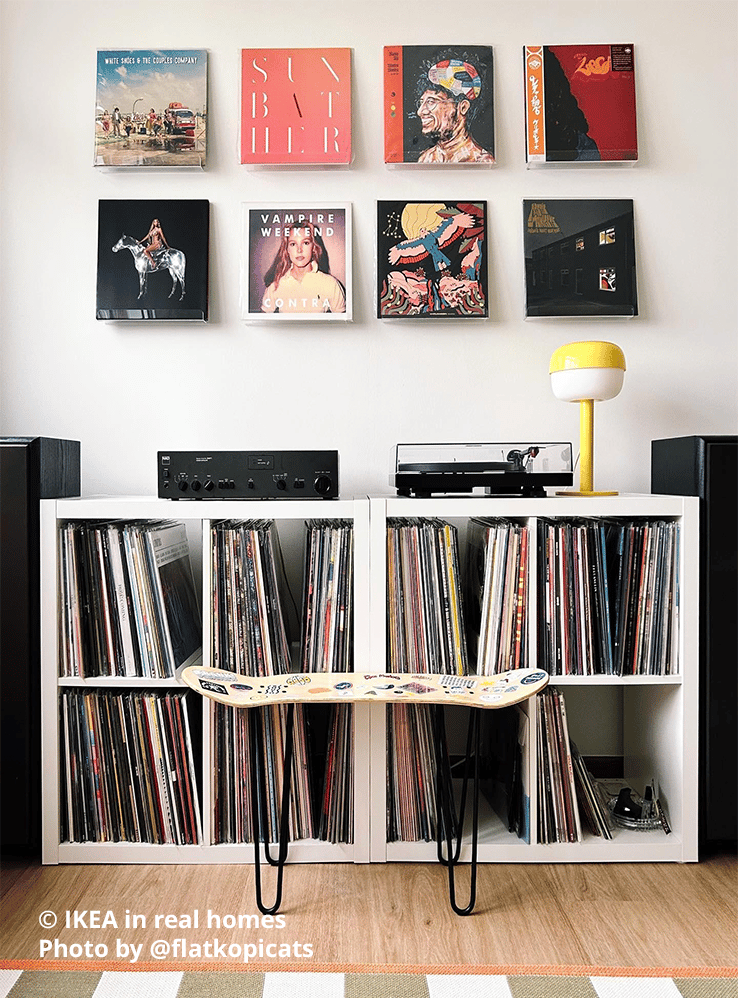 Living room setting. IKEA in real homes Photo by @flatkopicats