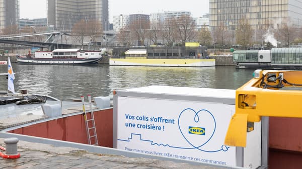 livraison par transport fluvial (Paris intra-muros)