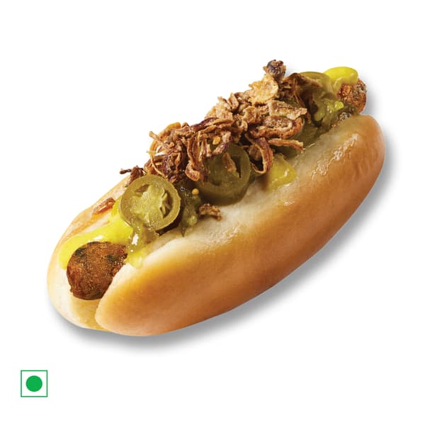 Loaded veg hot dog
