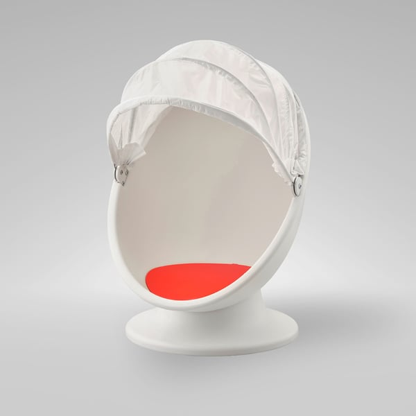 LÖMSK كرسي بذراعين دوّار