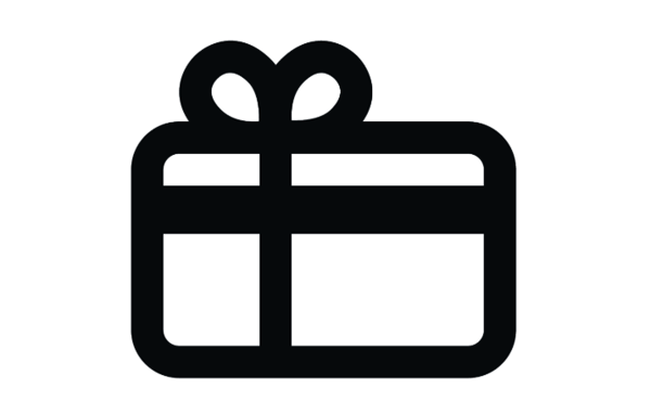 Logo de giftcard con fondo blanco