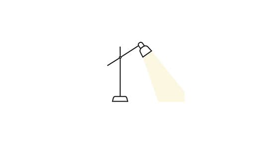 Logo de lampe émettant une lumière dirigée 