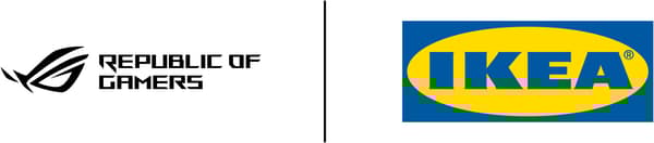 Logo IKEA a logo Republic of gamers.