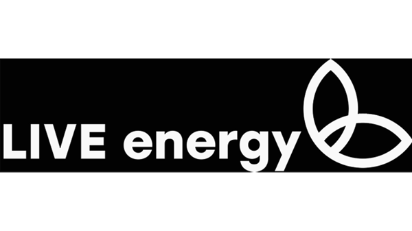 Logo spoločnosti LIVE energy.